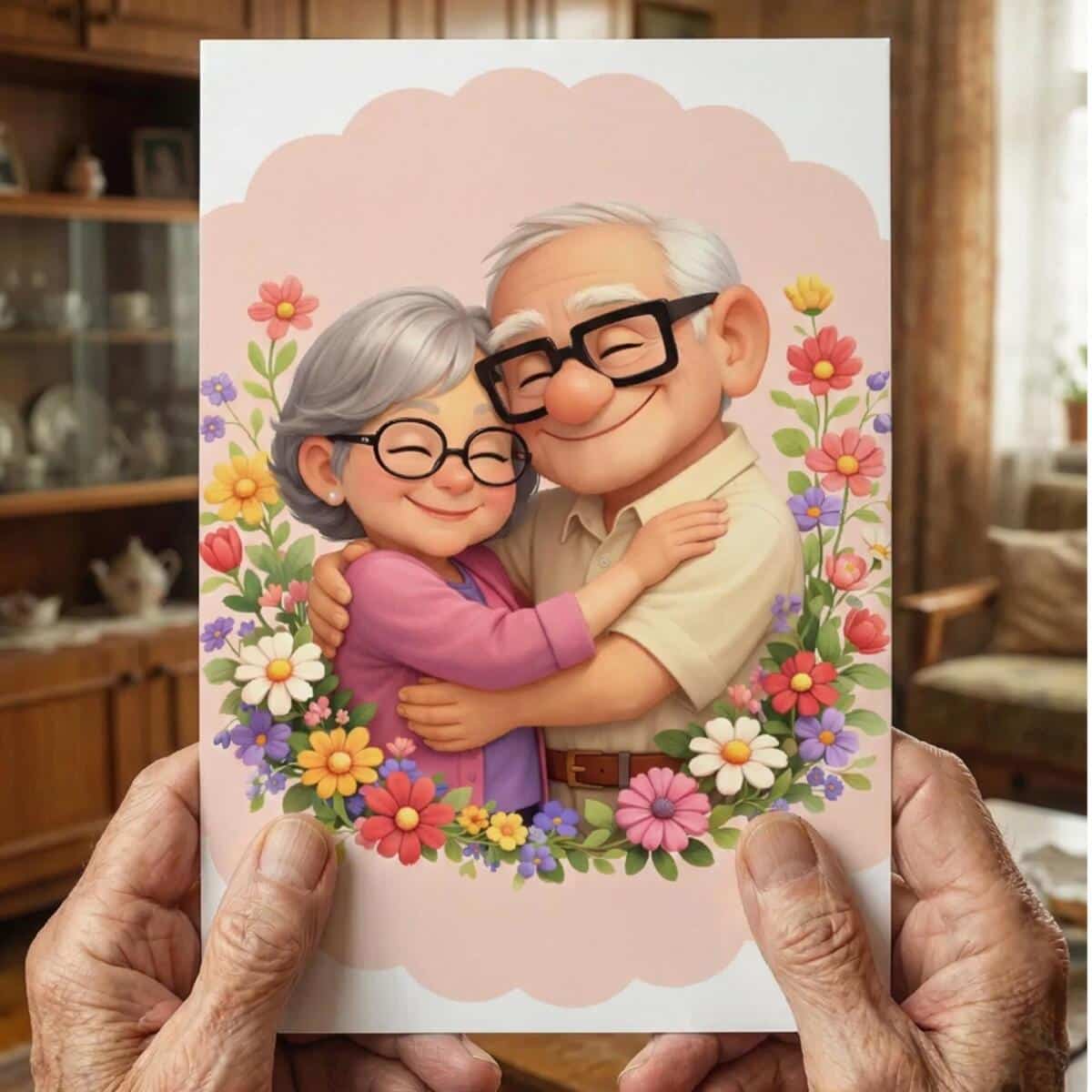 Prezent na Dzień Babci i Dziadka- tabliczka dekoracyjna do powieszenia 82355 - zdjęcie 3