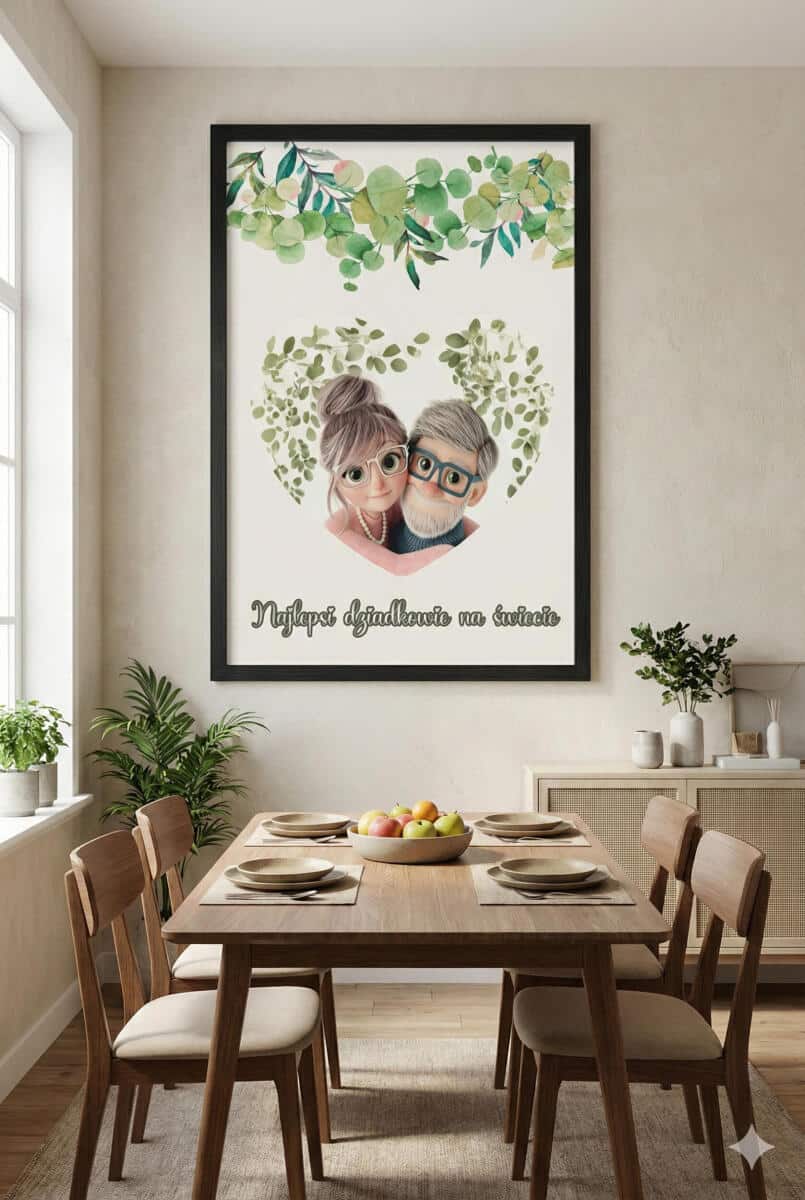 Plakat dla Babci i Dziadka- Najlepsi dziadkowie na świecie 82358 - zdjęcie 2