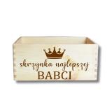 Skrzynka drewniana na kwiaty, prezent na Dzień Babci, 05 - miniaturka 2