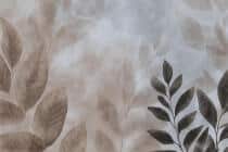 Subtelna Fototapeta do sypialni- Akwarelowe Liście w odcieniach beżu 64263 - miniaturka 4