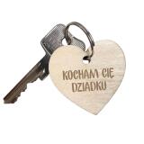 Drewniane breloki z dedykacją prezent na Dzień dziadka 42764 - miniaturka 1