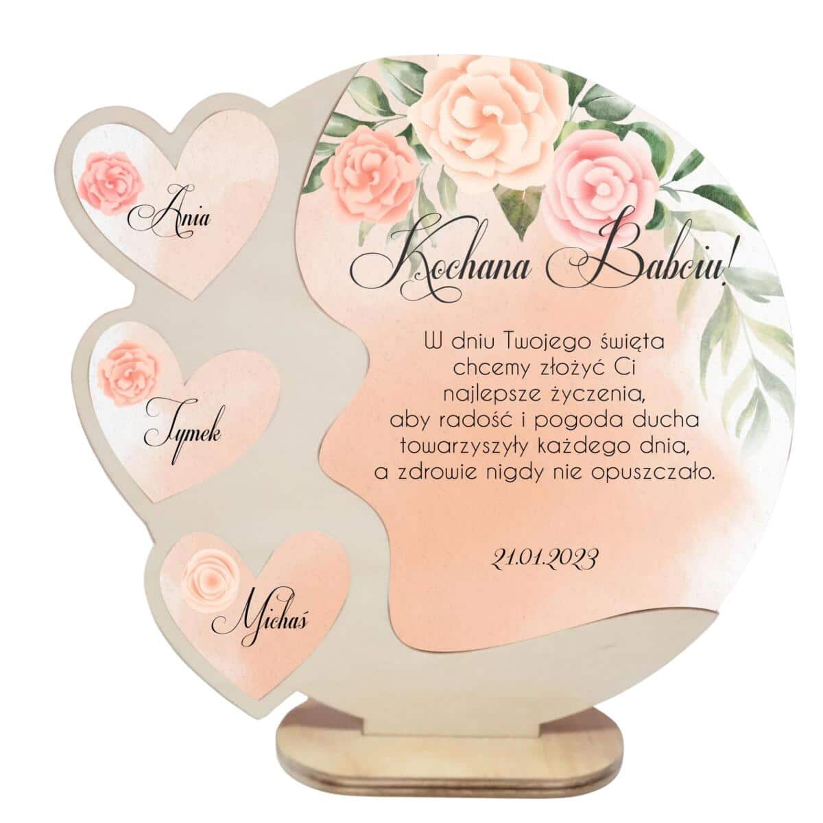 Statuetka, prezenty na Dzień Babci, 24639 pleksi + sklejka - zdjęcie 1