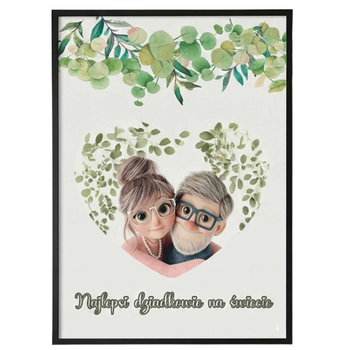 Plakat dla Babci i Dziadka- Najlepsi dziadkowie na świecie 82358