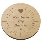 Drewniana podstawka pod kubek prezent na Dzień Babci 42757 - miniaturka 1