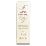 Skrzynka drewniana na wino, alkohol, prezent na Dzień Dziadka - miniaturka 1