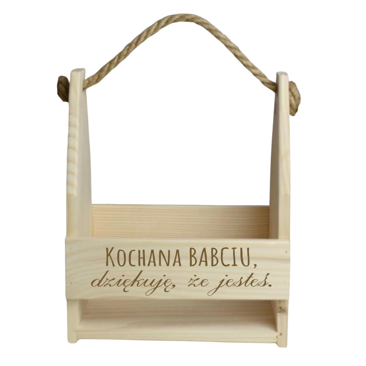 Skrzynka na Kwiaty, Kosz Prezentowy dla Babci- Kochana Babciu | Dzień Babci 01 - zdjęcie 6