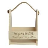 Skrzynka na Kwiaty, Kosz Prezentowy dla Babci- Kochana Babciu | Dzień Babci 01 - miniaturka 6