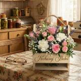 Drewniana Skrzyneczka na Kwiaty- Kochanej Babci | Dzień Babci 02 - miniaturka 3