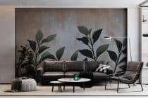 Elegancka Fototapeta z motywem roślinnym- Zielone Liście 64264 - miniaturka 3