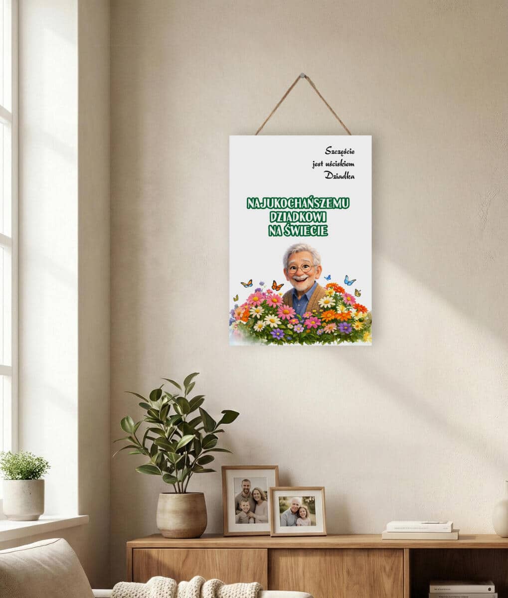 Tabliczka na ścianę dla Dziadka- Prezent na Dzień Dziadka 82356 - zdjęcie 2