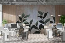 Elegancka Fototapeta z motywem roślinnym- Zielone Liście 64264 - miniaturka 4