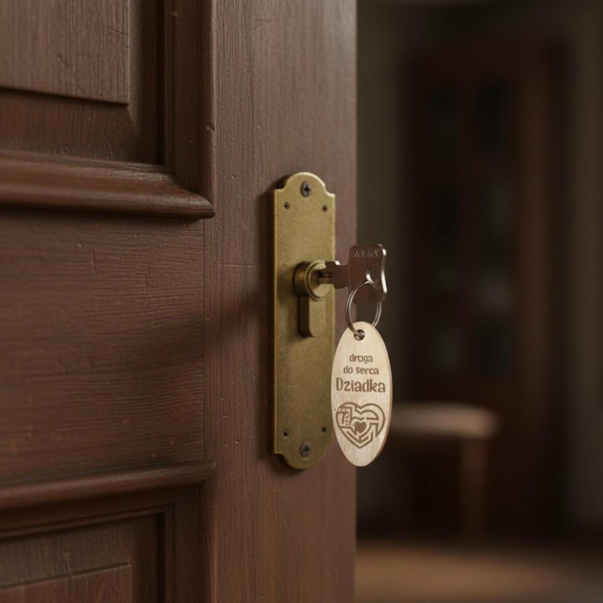 Drewniane breloki z dedykacją prezent na Dzień dziadka 42780 - zdjęcie 2