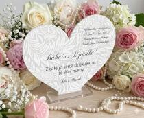 Statuetka serce PREZENT DZIEŃ BABCI, DZIEŃ DZIADKA 77775 - miniaturka 2