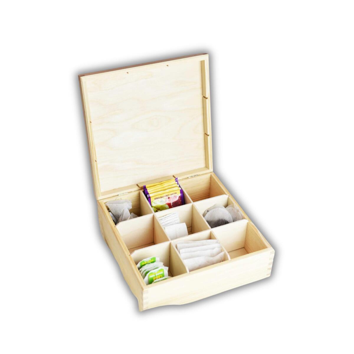 Skrzynka drewniana z grawerem na herbatę dla Dziadka, prezent, upominek na Dzień Dziadka - zdjęcie 4