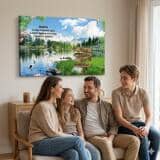 Obraz Inspirujący cytat o rodzinie i imiona na drogowskazach 81135 - miniaturka 3