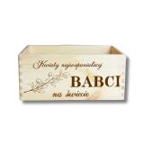 Skrzynka drewniana na kwiaty, prezent na Dzień Babci, 04 - miniaturka 2