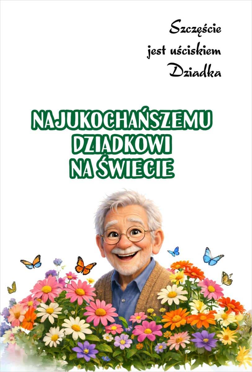 Tabliczka na ścianę dla Dziadka- Prezent na Dzień Dziadka 82356