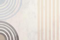 Minimalistyczna Fototapeta – pastelowe okręgi i pasy 64261 - miniaturka 5