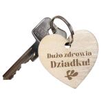 Prezent na Dzień Dziadka drewniane breloki z dedykacją 42772 - miniaturka 1