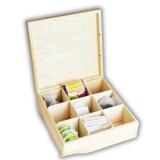 Skrzynka drewniana z grawerem na herbatę dla Babci, Dziadka, prezent, upominek na Dzień Babci, Dzień Dziadka 04 - miniaturka 4