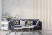 Minimalistyczna Fototapeta – pastelowe okręgi i pasy 64261 - miniaturka 1