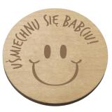 Drewniana podstawka pod szklankę, kubek prezent na Dzień Babci 42749 - miniaturka 1