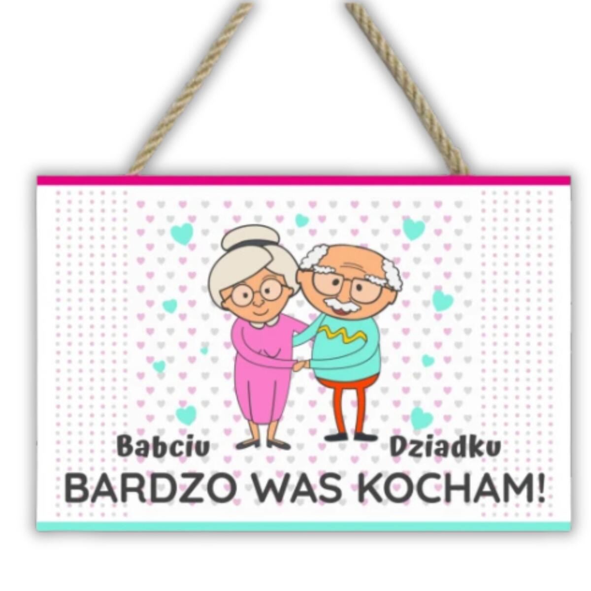 Zawieszka drewniana prezent na Dzień Babci 10194 - zdjęcie 1