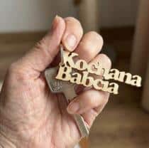 Drewniane breloki z dedykacją prezent na Dzień Babci 42778 - miniaturka 3