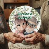 Zegar na ścianę na Dzień Babci i Dziadka | Prezent dla dziadków 82351 - miniaturka 3