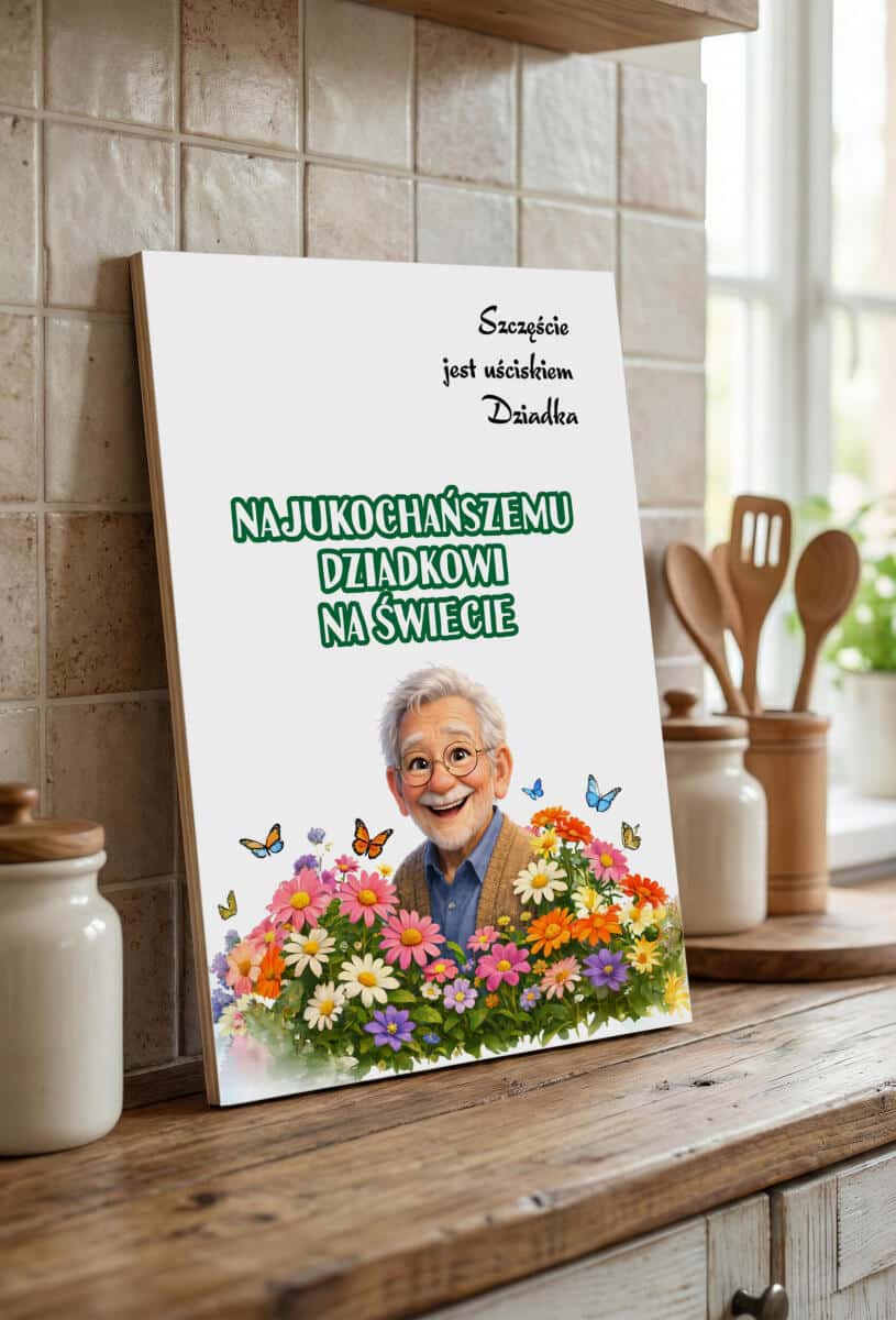 Tabliczka na ścianę dla Dziadka- Prezent na Dzień Dziadka 82356 - zdjęcie 4