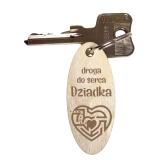Drewniane breloki z dedykacją prezent na Dzień dziadka 42780 - miniaturka 1