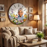 Zegar ścienny dla Babci- Najkochańsza Babcia | Prezent na Dzień Babci 82352 - miniaturka 3