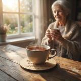 Drewniana podstawka pod kubek prezent na Dzień Babci 42761 - miniaturka 2