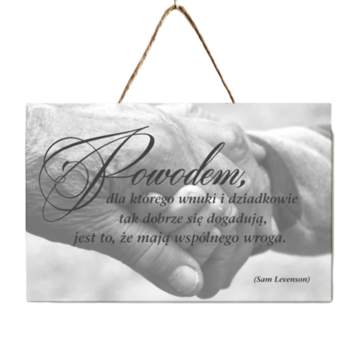 Zawieszka drewniania na dzień babci i dziadka 30068