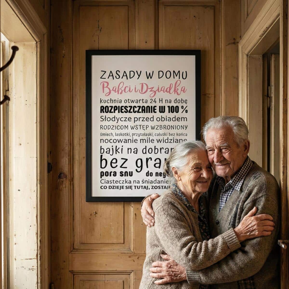 Plakat w czarnej ramce Dzień Babci i Dziadka 61246 - zdjęcie 3