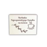 Skrzynka drewniana z grawerem na herbatę dla Dziadka, prezent, upominek na Dzień Dziadka - miniaturka 1