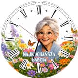 Zegar ścienny dla Babci- Najkochańsza Babcia | Prezent na Dzień Babci 82352 - miniaturka 1