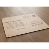 Drewniana pocztówka z dedykacją prezent na Dzień Babci 42784 - miniaturka 3