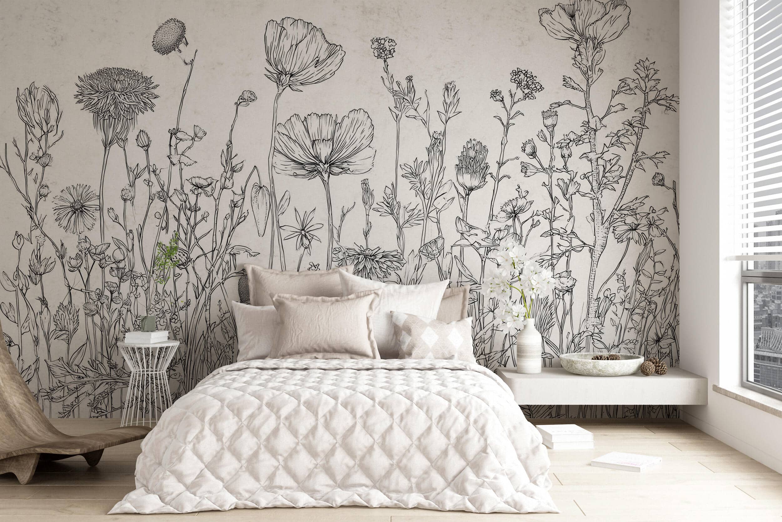 Na co zwrócić uwagę przy aranżacji ściany z motywem line art?