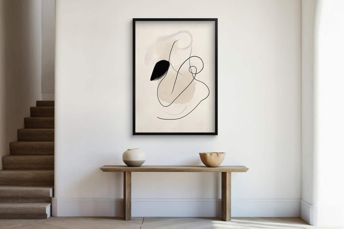 Nowoczesny Plakat Line Art | Modna dekoracja ścienna do salonu, sypialni P94241 - zdjęcie 2