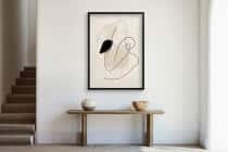 Nowoczesny Plakat Line Art | Modna dekoracja ścienna do salonu, sypialni P94241 - miniaturka 2