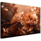 Obraz z Motywem Kwiatów – Zmysłowa Kompozycja w miedzi i złocie | Dekoracje Ścienne do Wnętrz w Stylu Glamour 68193 - miniaturka 1