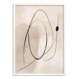 Plakat Minimalistyczne Linie | Nowoczesna Dekoracja do Salonu w Stylu Japandi P94242 - miniaturka 3