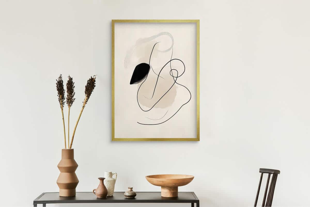 Nowoczesny Plakat Line Art | Modna dekoracja ścienna do salonu, sypialni P94241 - zdjęcie 3