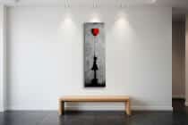 Artystyczny Obraz na płótnie– Dziewczynka z Czerwonym Balonem w Stylu Banksy 94227 - miniaturka 4