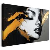 Portret na ścianę w Stylu Glamour – Nowoczesny Obraz na Płótnie | Dekoracja do Apartamentu i Hotelu 94066 - miniaturka 1