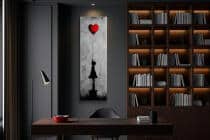 Artystyczny Obraz na płótnie– Dziewczynka z Czerwonym Balonem w Stylu Banksy 94227 - miniaturka 3