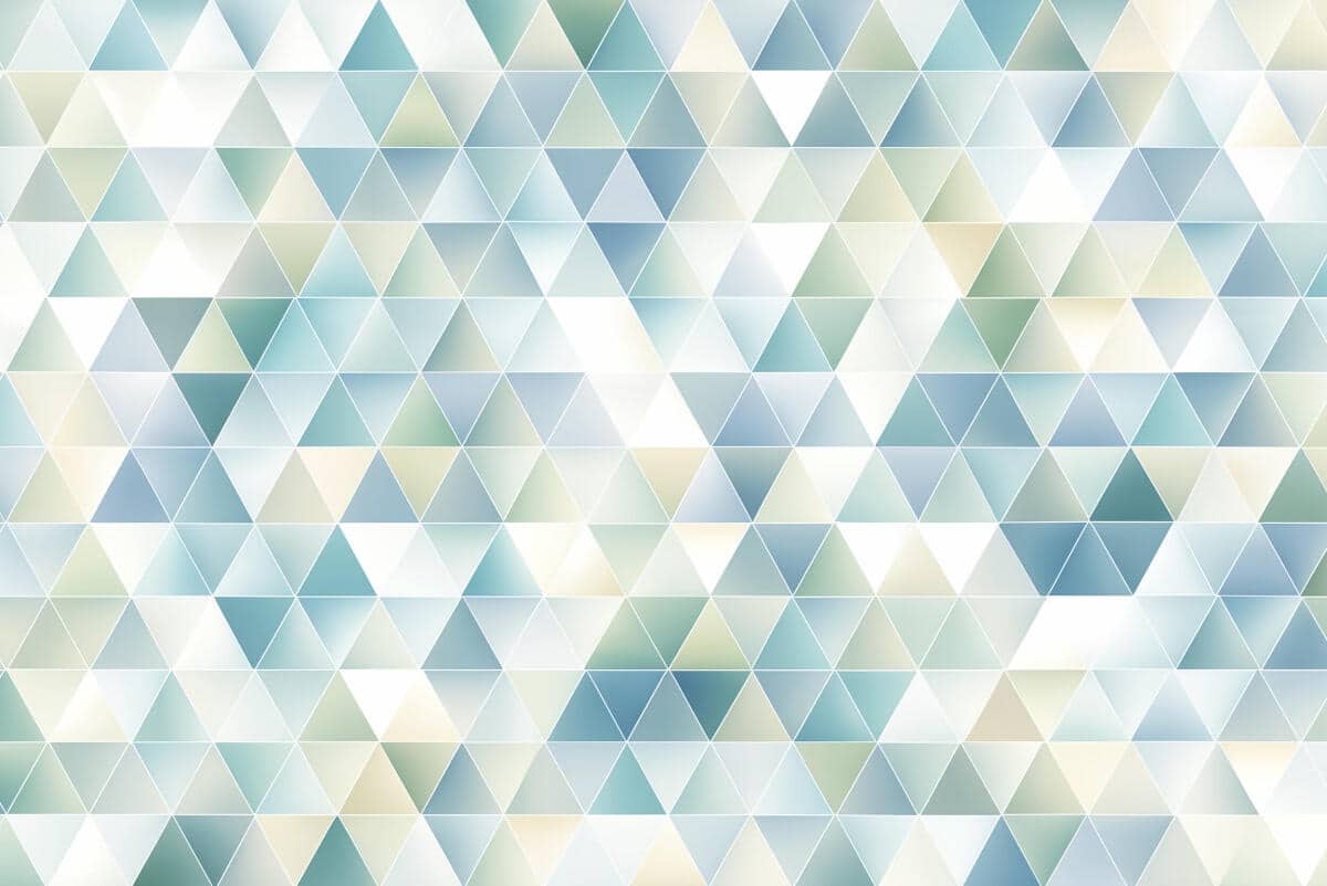 Oryginalna Fototapeta w Odcieniach Błękitu i Mięty | Pastelowe trójkąty do nowoczesnych wnętrz, pokoju młodzieżowego 81895 - zdjęcie 6