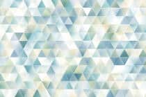 Oryginalna Fototapeta w Odcieniach Błękitu i Mięty | Pastelowe trójkąty do nowoczesnych wnętrz, pokoju młodzieżowego 81895 - miniaturka 6