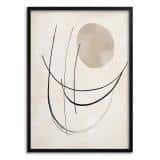 Stylowy Plakat Artystyczny - Abstrakcyjne Linie | Obraz Line Art P94243 - miniaturka 1